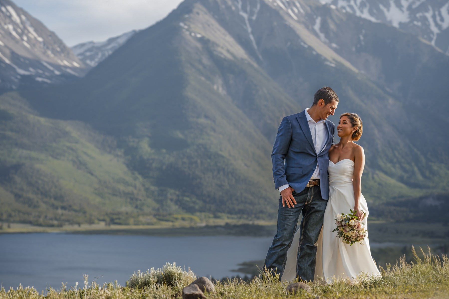 Lea & Jacob's elopement in Twin Lakes, Colorado