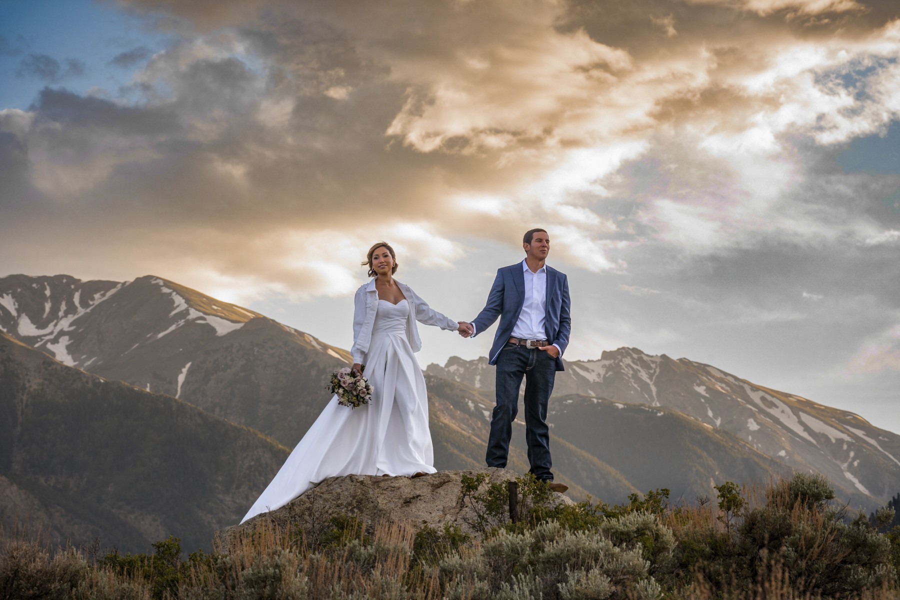 Lea & Jacob's elopement in Twin Lakes, Colorado