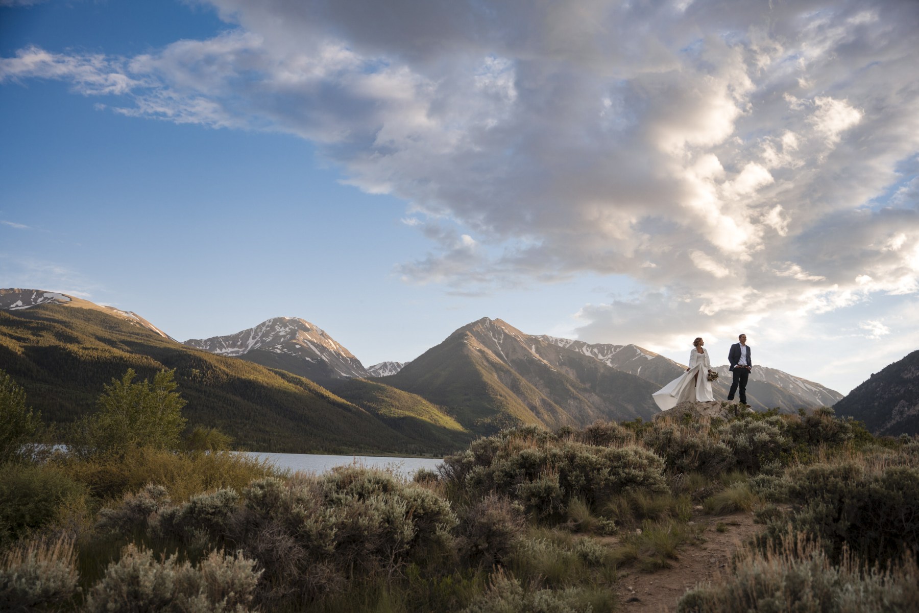 Lea & Jacob's elopement in Twin Lakes, Colorado
