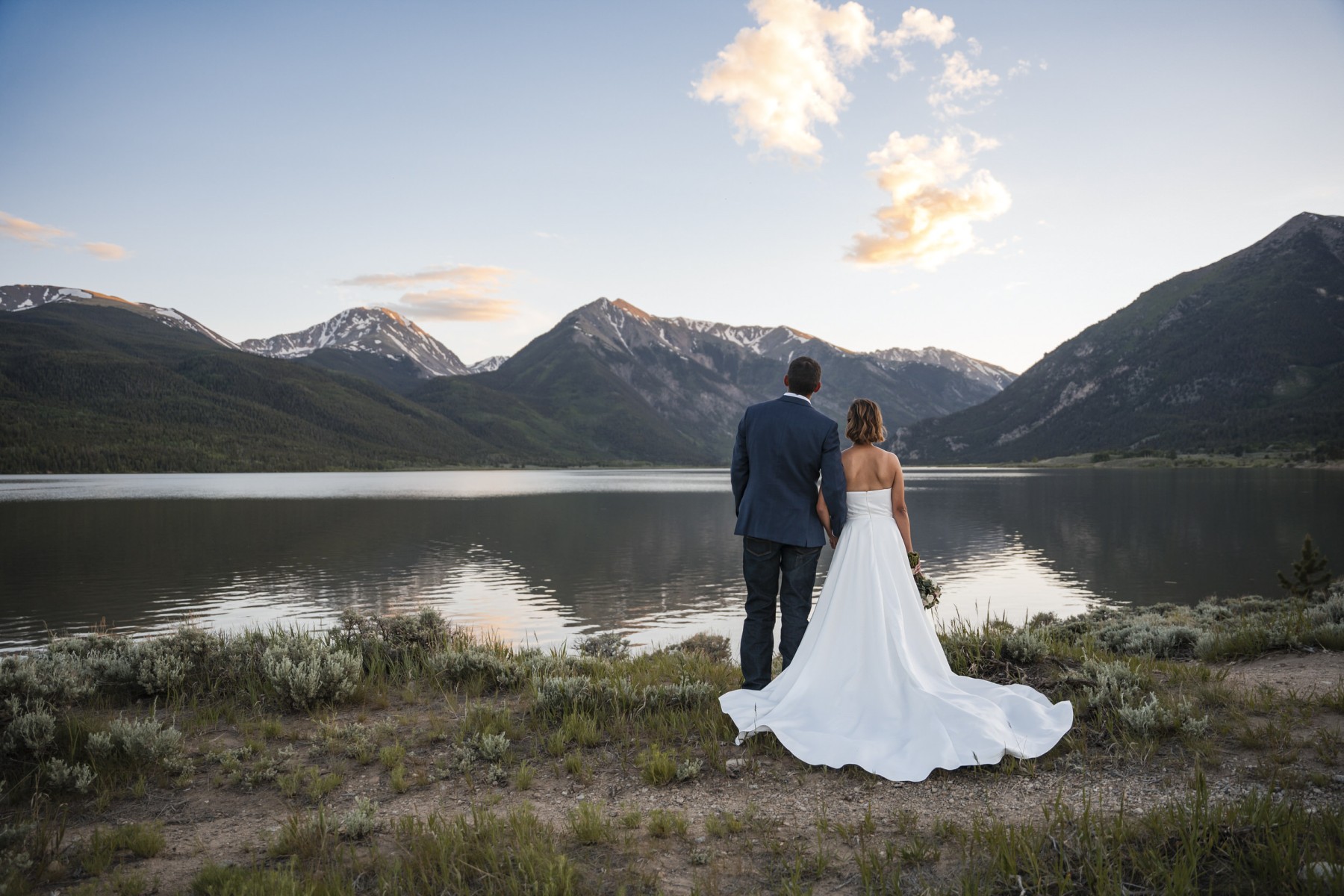 Lea & Jacob's elopement in Twin Lakes, Colorado