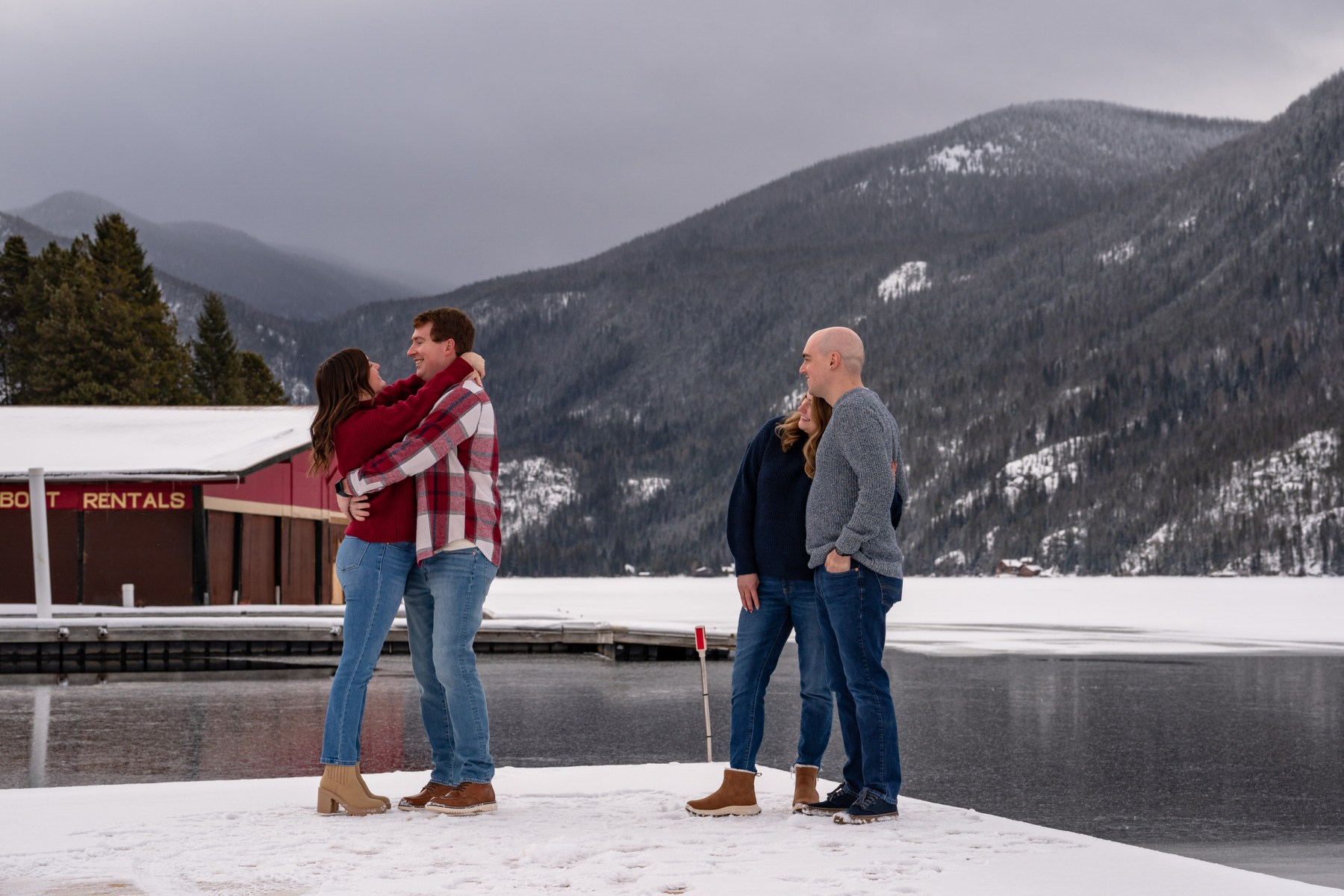 Nicole & Andrew's proposal in Grand Lake, Colorado