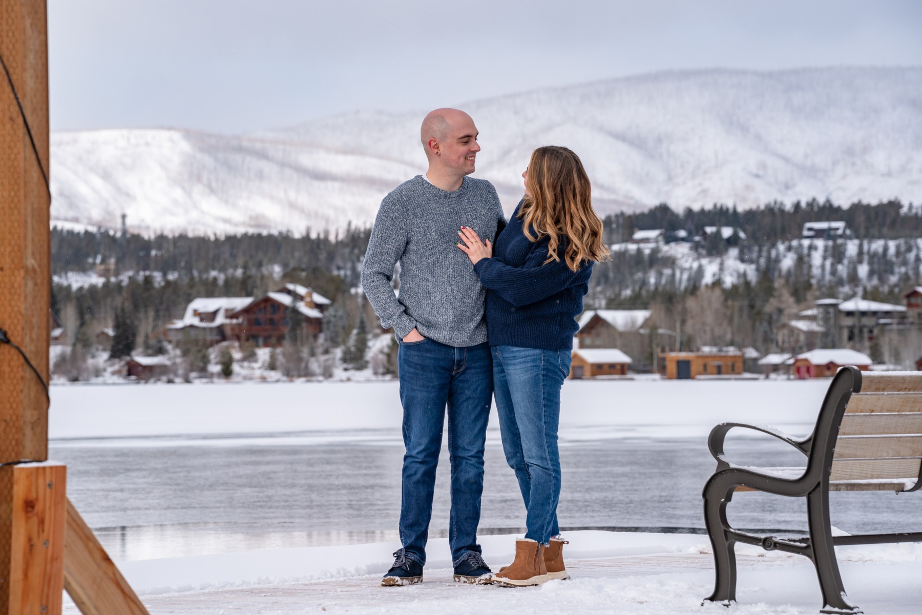Nicole & Andrew's proposal in Grand Lake, Colorado