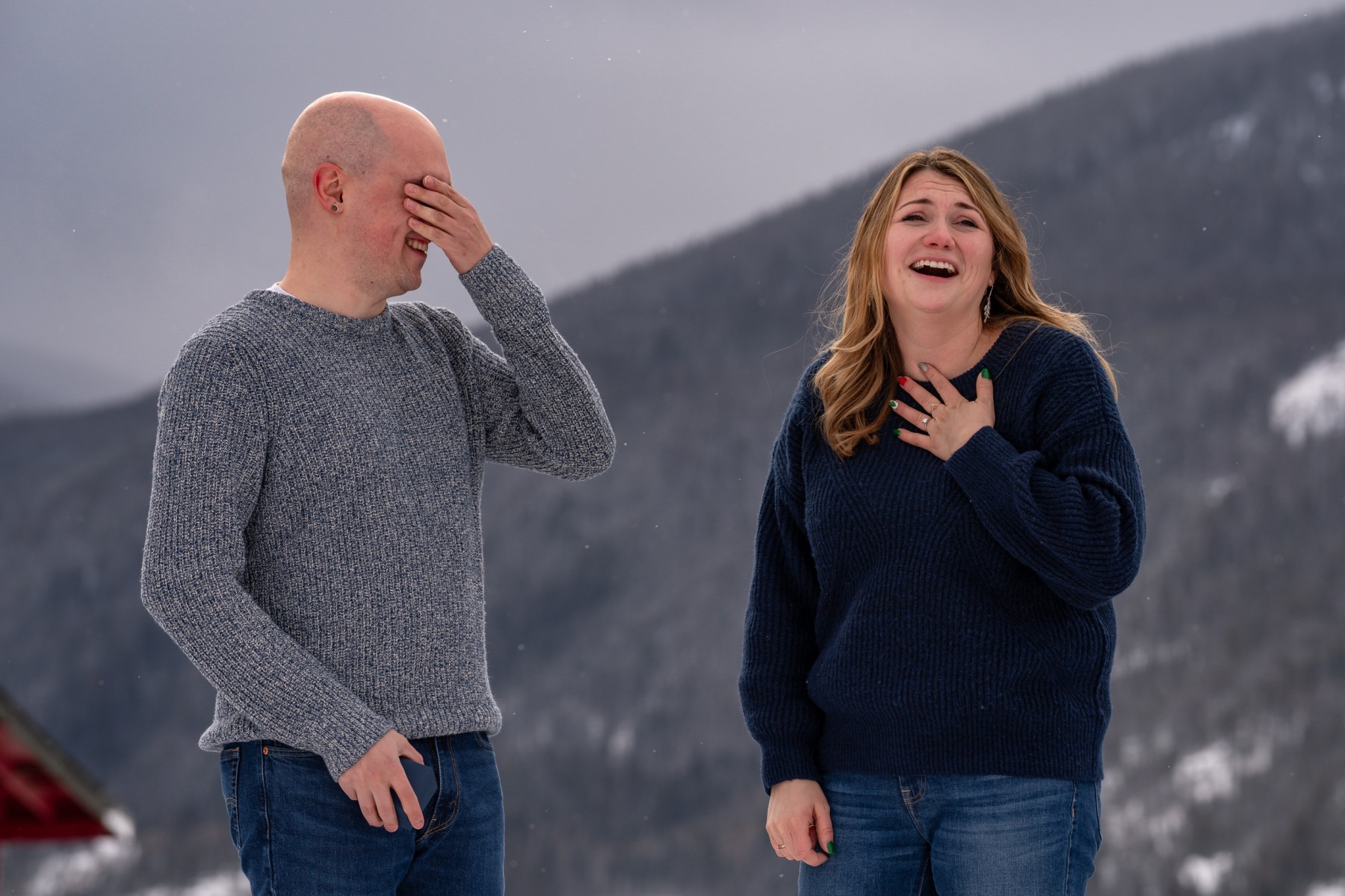 Nicole & Andrew's proposal in Grand Lake, Colorado