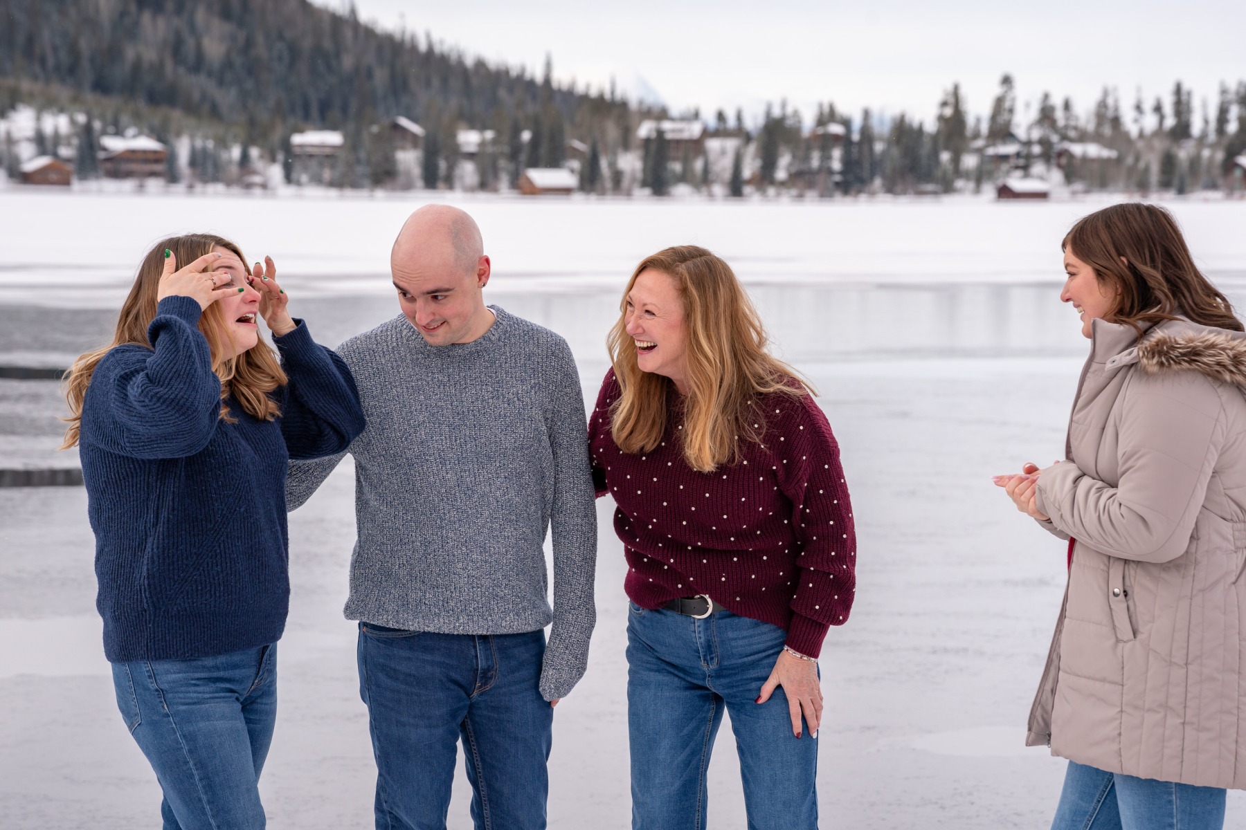 Nicole & Andrew's proposal in Grand Lake, Colorado