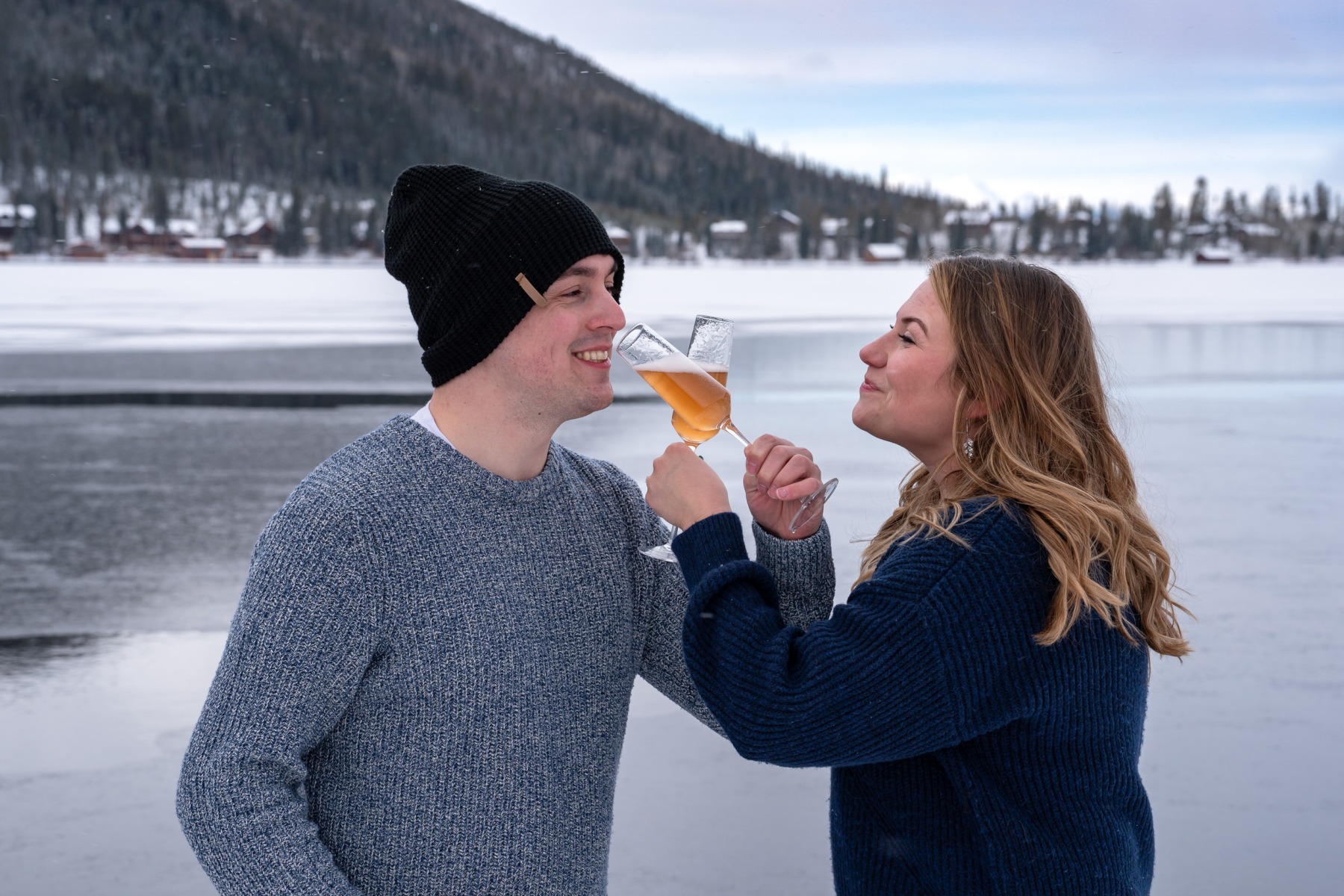 Nicole & Andrew's proposal in Grand Lake, Colorado