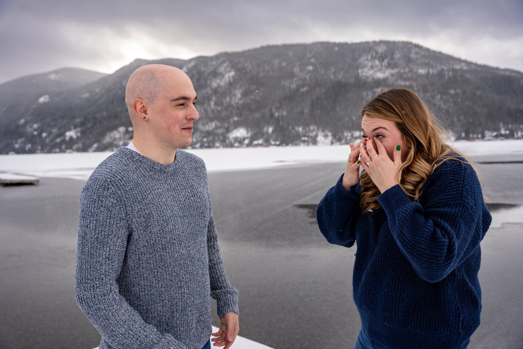 Nicole & Andrew's proposal in Grand Lake, Colorado
