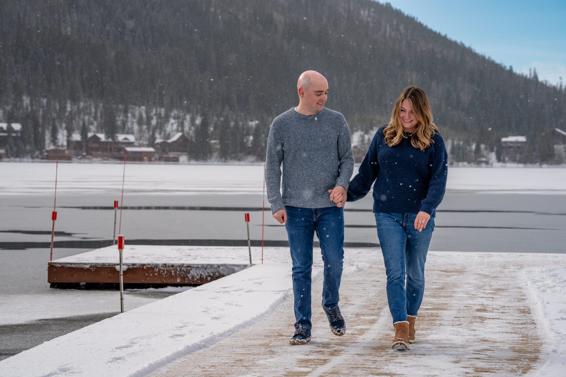 Nicole & Andrew's proposal in Grand Lake, Colorado