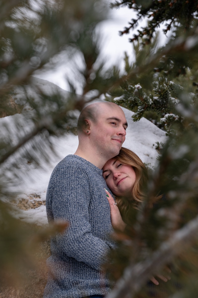 Nicole & Andrew's proposal in Grand Lake, Colorado