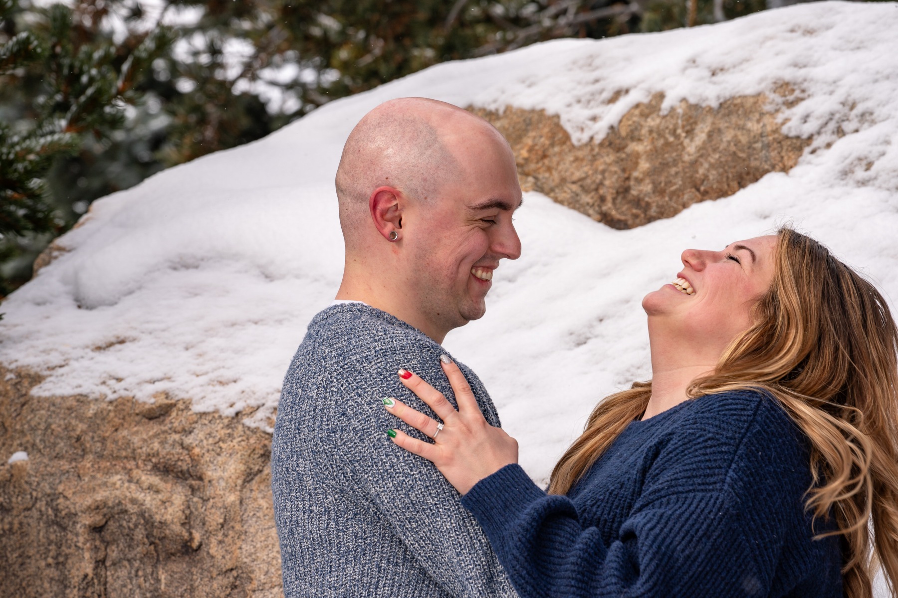 Nicole & Andrew's proposal in Grand Lake, Colorado